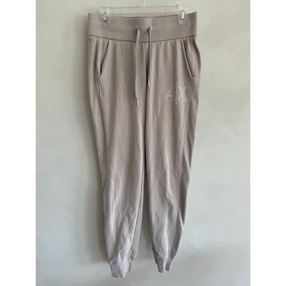 ARMANI EXCHANGE Women’s Joggers Sweatpants Sweat Pants Gray Beige Medium M